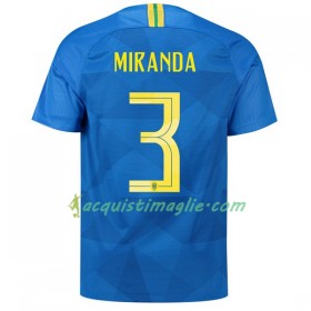 Divisa di Calcio Brasile Miranda 3 Trasferta Mondiali 2018